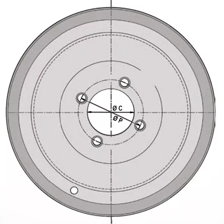 Jante basse creuse 5.00x12 4p22.5 85x110 tm 25 - 40 km/h div - S008606