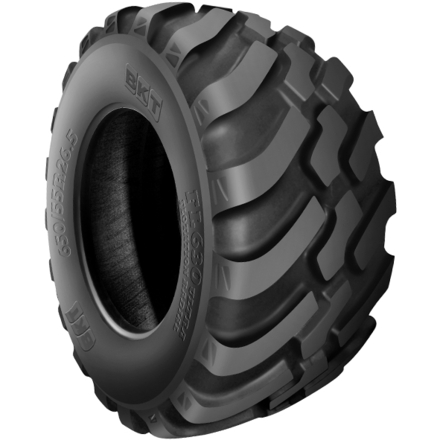 ROUE COMPLETE 500/60R22.5TL BKT FL630 ULTRA 6/0X205