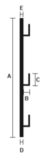 POTELET A BLOQUEURS MULTIDIRECTIONNEL RESERVATION DIAMETRE 40MM SIRL - S.06040.0200