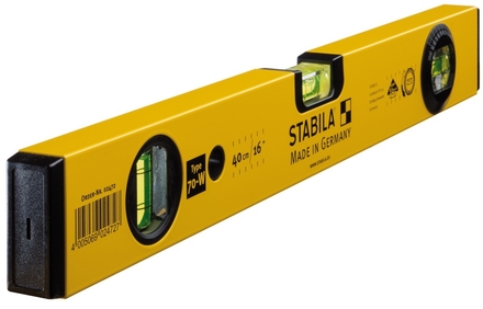 Niveau à bulle STABILA Type 70 W, 40 cm, avec fiole d’angle rotative - 02472