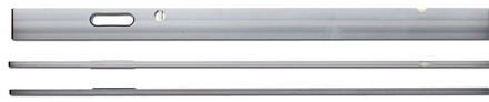 Règle à niveler STABILA Type AL-2L-2G, 250 cm : avec 1 fiole horizontale, 1 fiole verticale et 2 poignées - 07832