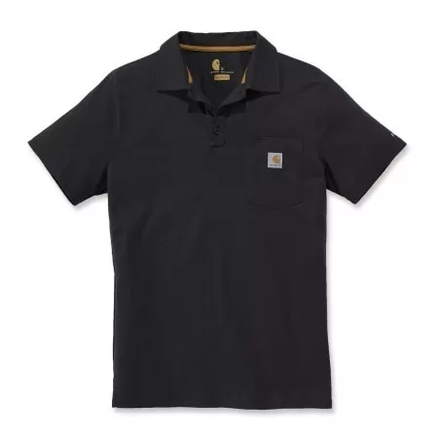 Polo FORCE COTTON DELMONT POCKET Noir - CARHARTT -103569 