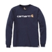 T-shirt Core Logo Manches Longues Bleu - 412 - CARHARTT - 104107