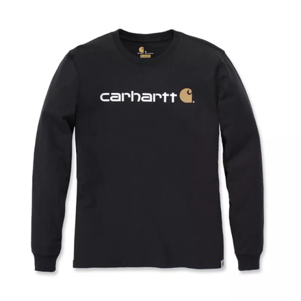 T-shirt Core Logo Manches Longues Noir BLK - CARHARTT - 104107