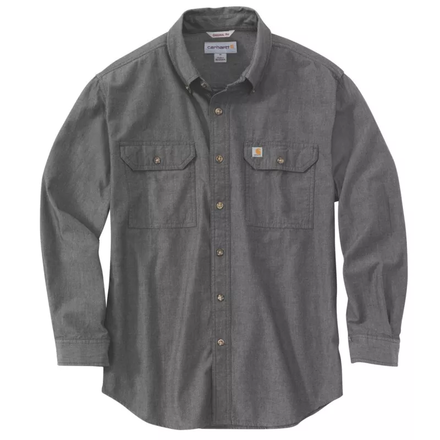 CHEMISE À MANCHES LONGUES EN CHAMBRAY AMPLE Gris - BKC - CARHARTT - 104368