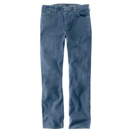 JEAN DROIT FUSELÉ RUGGED FLEX Bleu H39 - CARHARTT - 102807