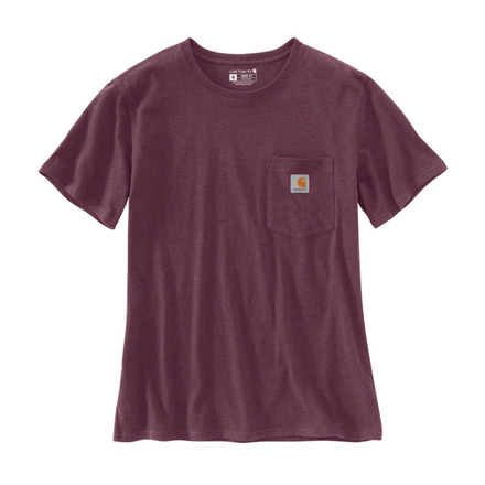 T-shirt Femme WORKW POCKET Manches Courtes Violet V27 - CARHARTT - 103067
