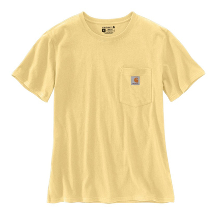T-shirt Femme WORKW POCKET Manches Courtes Jaune Y24 - CARHARTT - 103067
