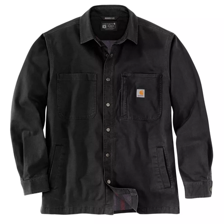 Surchemise boutonnée doublée en polaire Jac Noir - N04 - CARHARTT - 105532