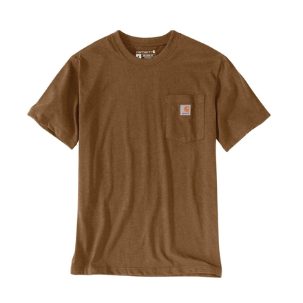 T-shirt Workw Pocket Manches Courtes Marron - B00 - CARHARTT - 103296