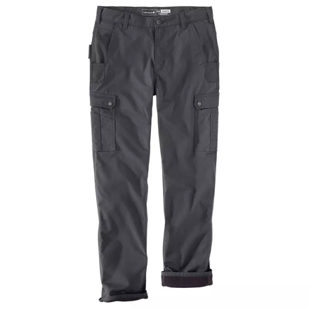 PANTALON DE TRAVAIL CARGO RIPSTOP DOUBLÉ EN POLAIRE Gris - 029 - CARHARTT - 105491