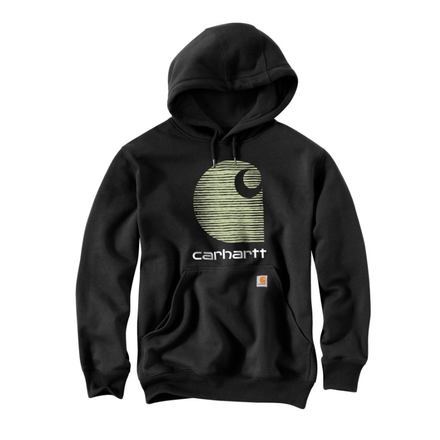 Sweat RAIN DEFENDER C LOGO Noir BLK - CARHARTT - 105431