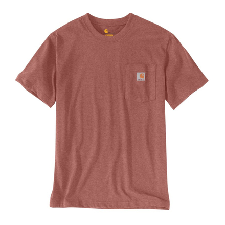 T-shirt Workw Pocket Manches Courtes Terracotta Orange Q53 - CARHARTT - 103296