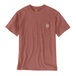 T-shirt Workw Pocket Manches Courtes Terracotta Orange Q53 - CARHARTT - 103296