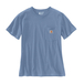 T-shirt Femme WORKW POCKET Manches Courtes Bleu HD0 - CARHARTT - 103067