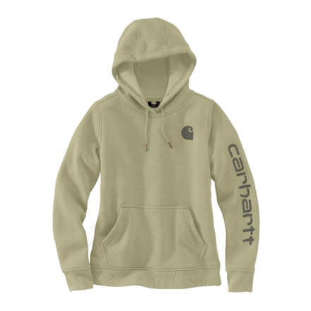 Sweat à capuche Femme LOGO SLEEVE GRAPHIC Vert B68 - CARHARTT - 102791