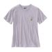 T-shirt Femme WORKW POCKET Manches Courtes Violet V62 - CARHARTT - 103067