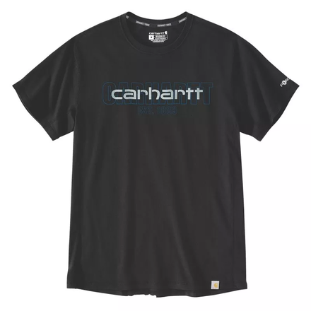 T-shirt Force Manches Courtes Logo Graphic Noir - N04 - CARHARTT - 106653