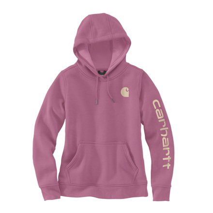 Sweat à capuche Femme LOGO SLEEVE GRAPHIC Rose V73 - CARHARTT - 102791