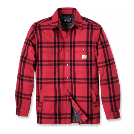 Surchemise Flanelle Doublée Sherpa Rouge R99 - CARHARTT - 106354