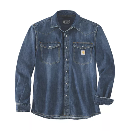 Chemise denim à manches longues MONTANA - Bleu HK3 - CARHARTT - 106429