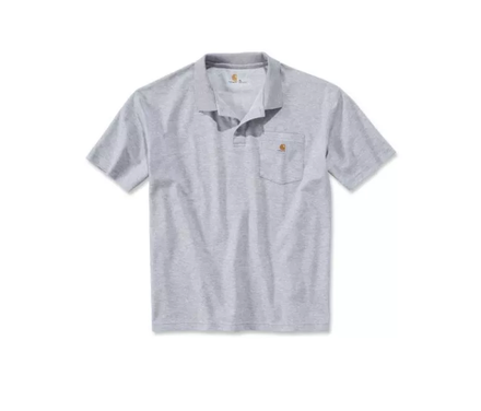 POLO avec poche et manches courtes - Gris HGY - CARHARTT - K570