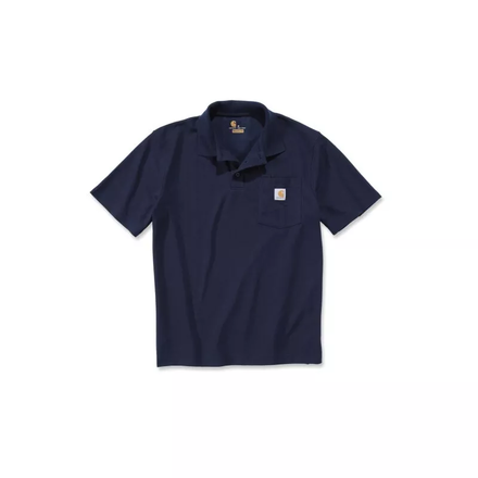 POLO DE TRAVAIL À POCHES Manches Courtes Bleu - NVY - CARHARTT - K570