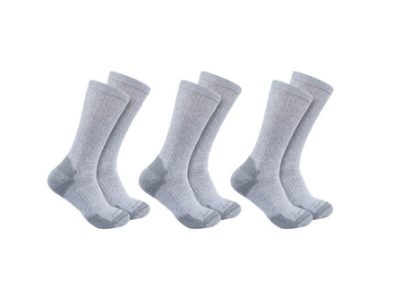 Chaussettes hautes COTTON BLEND CREW (3PAIRES) Gris - CARHARTT - SC6203M