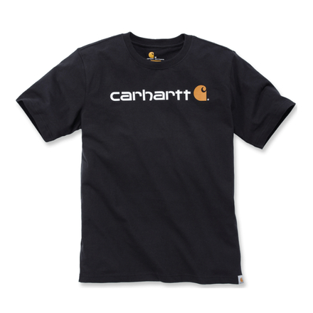 T-shirt Core Logo Manches Courtes Noir 001 - CARHARTT - 103361