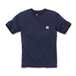 T-shirt Workw Pocket Manches Courtes Bleu 412 - CARHARTT - 103296