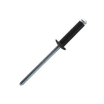 500 rivets standards à aluminium/acier à tête plate à RAL9005 à Ø3,2x8mm - SCELL-IT - ABD3208