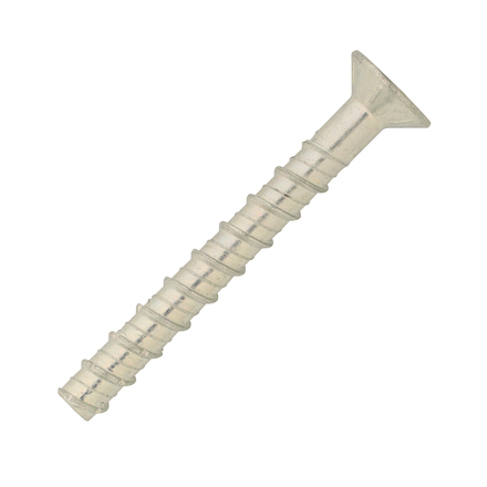 25 vis béton tête fraisée - acier zingué - Ø10x100mm - SCELL-IT - BTF10100