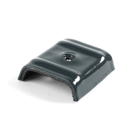 100 TRAPEZO-E - Cavalier bac acier - sommet de nervure type E2 - RAL7037 - SCELL-IT - CAV-TE2-7037
