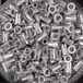 500 écrous crantés à aluminium à tête plate à M5x13mm - SCELL-IT - EAD0530