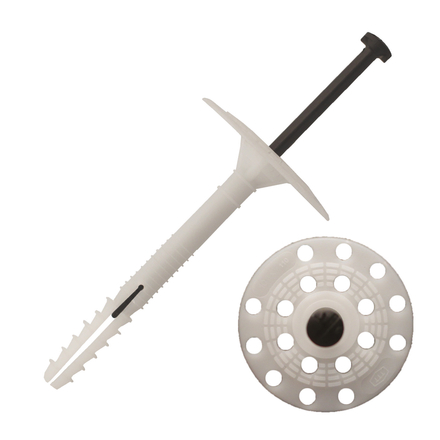 200 fixations d'isolant rigide à frapper - clou polyamide - Ø10x210mm - SCELL-IT - FI10220