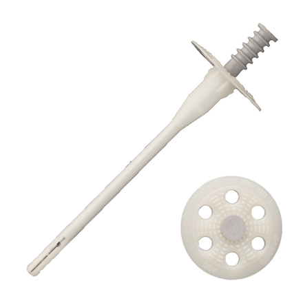 100 fixations d'isolant polyvalentes à frapper - clou acier - Ø8x215mm - SCELL-IT - FIMAX08215