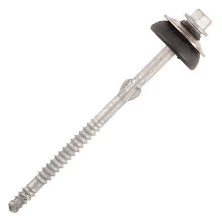 100 Vis fibres-ciment - sommet d'onde - support bois - TH8-6,5x130mm - Inox A2 - SCELL-IT - FTW-65130A2