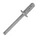 250 rivets de structure Hyperiv à aluminium/aluminium à tête plate à Ø6,4x12,5mm - SCELL-IT - HPHD64120-BC