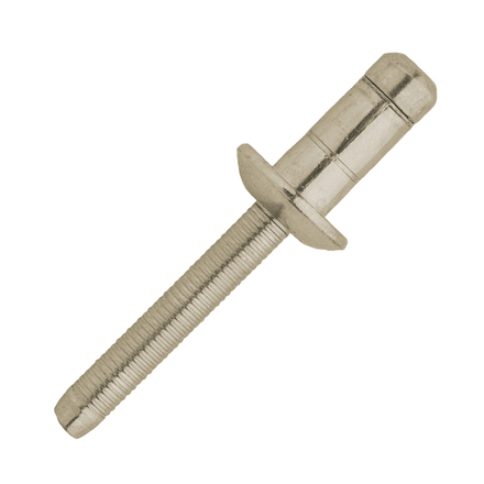 250 rivets de structure Hyperiv à inox A2/inox A2 à tête plate à Ø6,4x12,5mm - SCELL-IT - HPTD64120-BC