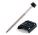 Kit fixation bac acier GRIS RAL7016 sur bois - 25 vis + cavaliers types E - SCELL-IT - K1COUV25-7016