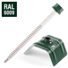 Kit fixation bac acier VERT RAL6009 sur bois - 25 vis + cavaliers types C - SCELL-IT - K2COUV25-6009