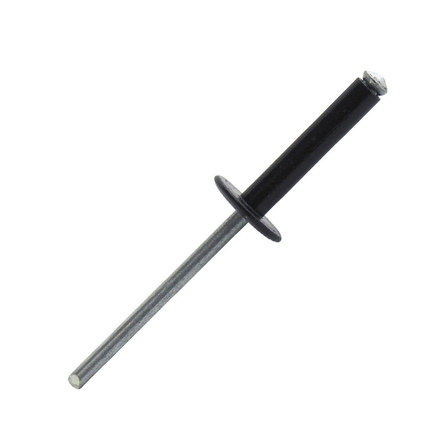 250 rivets éclatés à aluminium/acier à tête large à RAL9006 à Ø4,8x25mm - SCELL-IT - PBL4825-BC