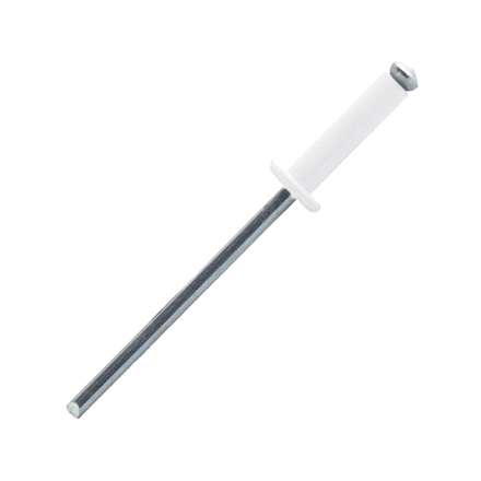 500 rivets éclatés à aluminium/acier à tête plate à RAL9003 à Ø4,8x16mm - SCELL-IT - PWD4816-BC