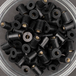 100 écrous EPDM avec insert laiton à tête plate à M5x14mm - SCELL-IT - RN0515