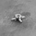 Écrou étoilé à acier à tête plate à M4x16,8mm - SCELL-IT - SPYDERXS4