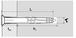 200 chevilles à frapper tête plate - clou acier zingué - Ø6x40mm - SCELL-IT - YZP6040-BC