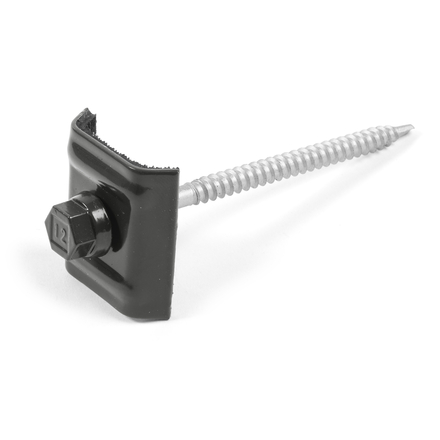 Kit monté ZAMATOP BOIS 6,3x100+CAVTE1 RAL7022 - SCELL-IT - ZTW100+E1-MT-7022