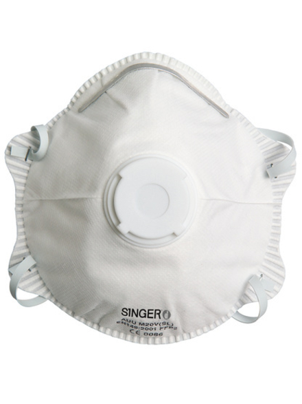 Demi-masque classique Valve FFP2 NR D- Lot de 10 - SINGER - AUUM20VSL