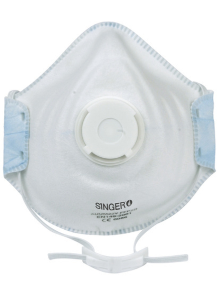 Demi-masque confort Valve FFP2 NR D - Lot de 10 - SINGER - AUUM22V