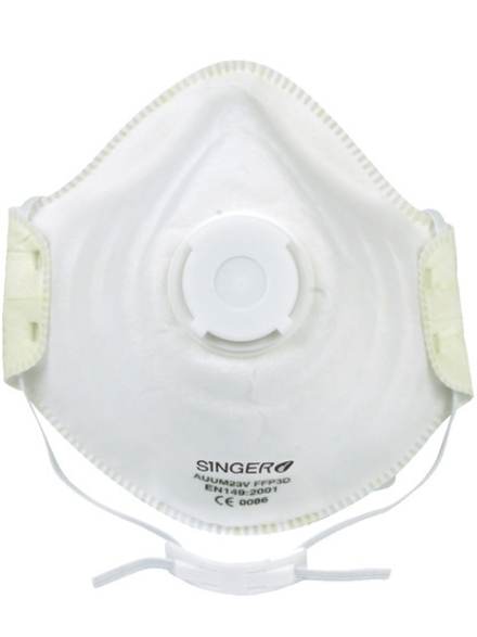 Demi-masque confort Valve FFP3 NR D - Lot de 10 - SINGER - AUUM23V